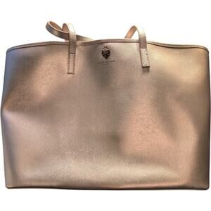 Kurt Geiger London Richmond Gold Metallic Leather Tote Bag NWT + Orig Dust Bag